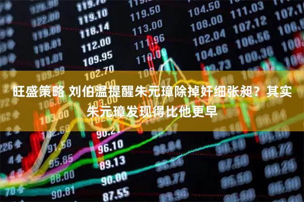 旺盛策略 刘伯温提醒朱元璋除掉奸细张昶？其实朱元璋发现得比他更早